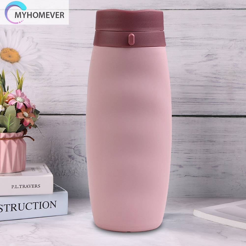 Bình Nước Silicone 580ML Có Thể Gấp Gọn Tiện Lợi Khi Đi Du Lịch