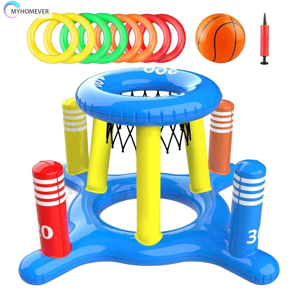 Đồ Chơi Ném Bóng Rổ Bơm Hơi Đứng Bằng PVC Dành Cho Trẻ Em Và Người Lớn