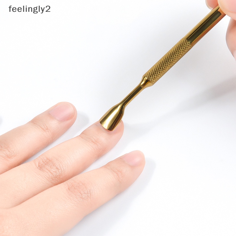 1 Cây Đẩy Biểu Bì Hai Đầu Bằng Thép Không Gỉ Dùng Để Làm Móng Nghệ Thuật