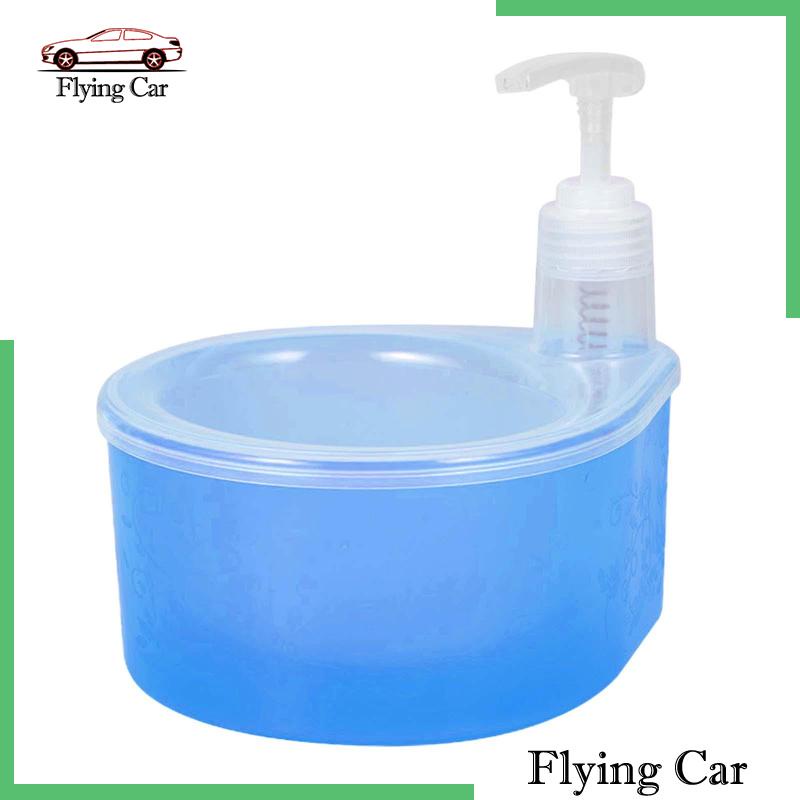 Bình Đựng Xà Phòng Dạng Lỏng 1L 2 Trong 1 Kèm Giá Đỡ Xốp Tiện Dụng Cho Gia Đ