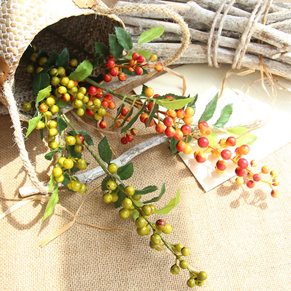 Cành Lá Xanh Nhân Tạo Trang Trí Nhà Cửa / Tiệc Cưới