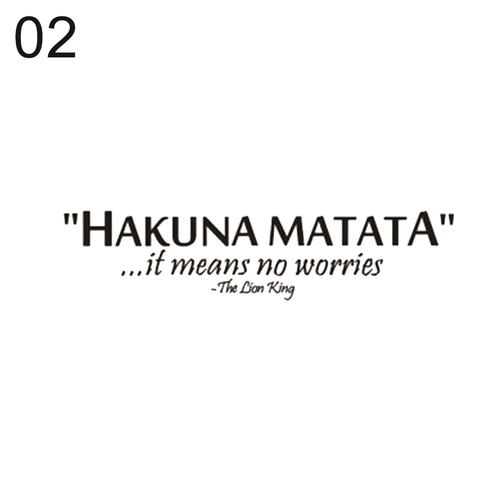 Miếng Dán Trang Trí Tường Bằng PVC Chống Thấm Nước In Chữ Tiếng Anh Độc Đáo