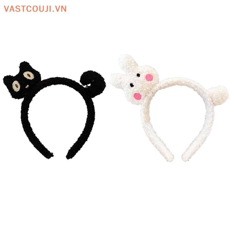 Băng Đô Cài Tóc Hình Mèo Bông Dễ Thương Thời Trang Thu Đông Cho Nữ