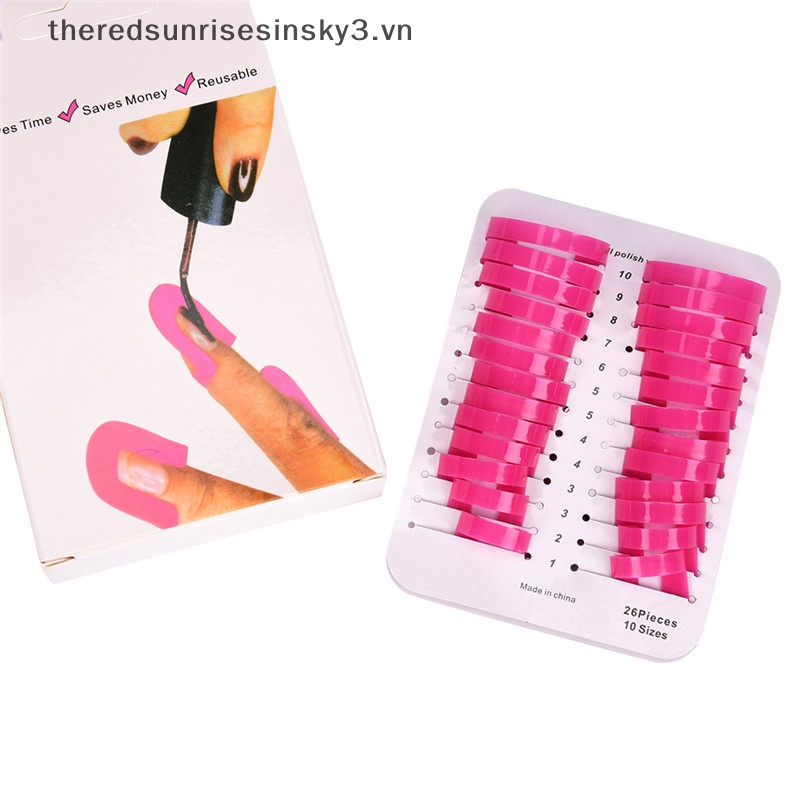 Bộ 26 Miếng Bọc Bảo Vệ Móng Tay Nghệ Thuật Thời Trang