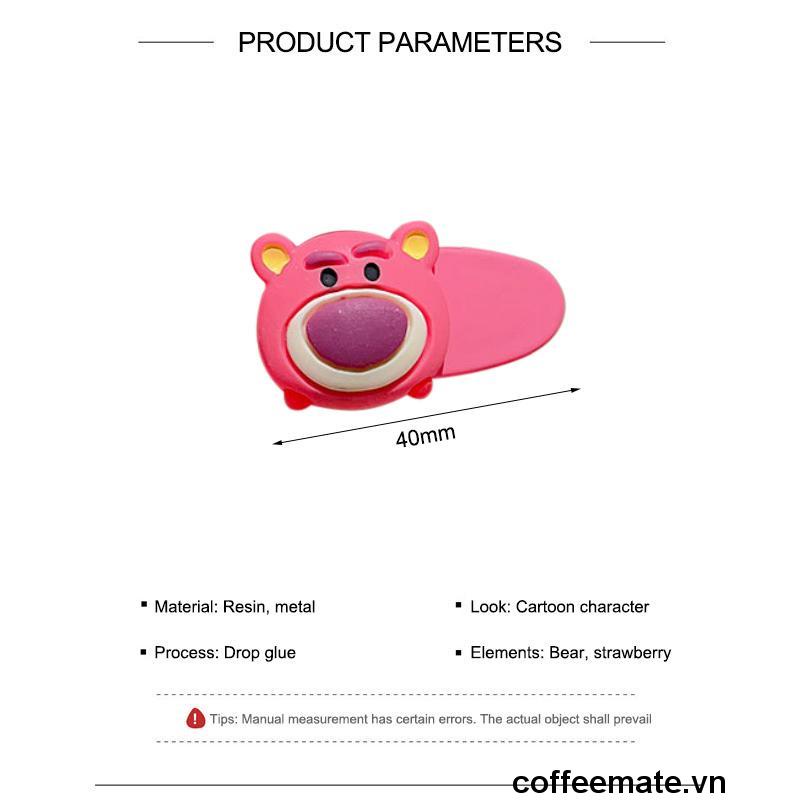 ⚡Kẹp Tóc Hình Trái Dâu / Gấu Hoạt Hình Dễ Thương Ngọt Ngào Thời Trang Cho Bé Gái