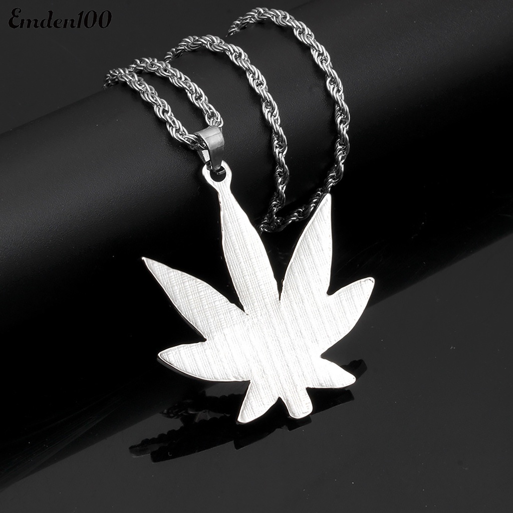 Vòng cổ Hợp Kim Mặt Chiếc Lá Đính Đá Thời Trang