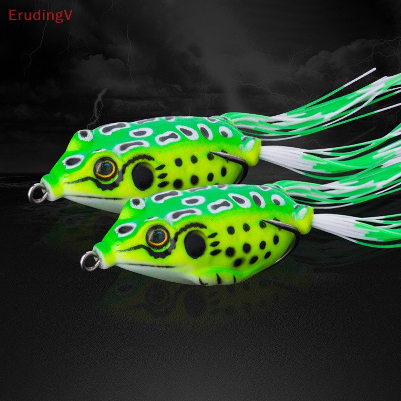 Mồi Câu Cá Giả Hình Ếch 5cm 8g Mềm Mại Thiết Kế Hai Lưỡi Câu Tiện Dụng