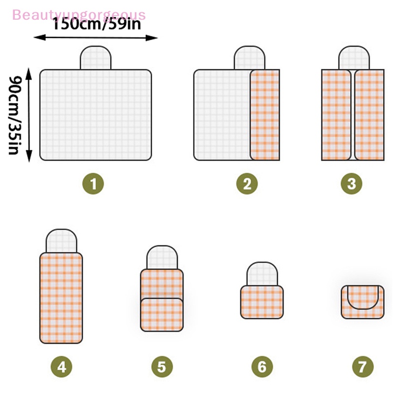 Thảm Dày Dặn Có Thể Gấp Gọn Tiện Dụng Mang Theo Du Lịch Dã Ngoại