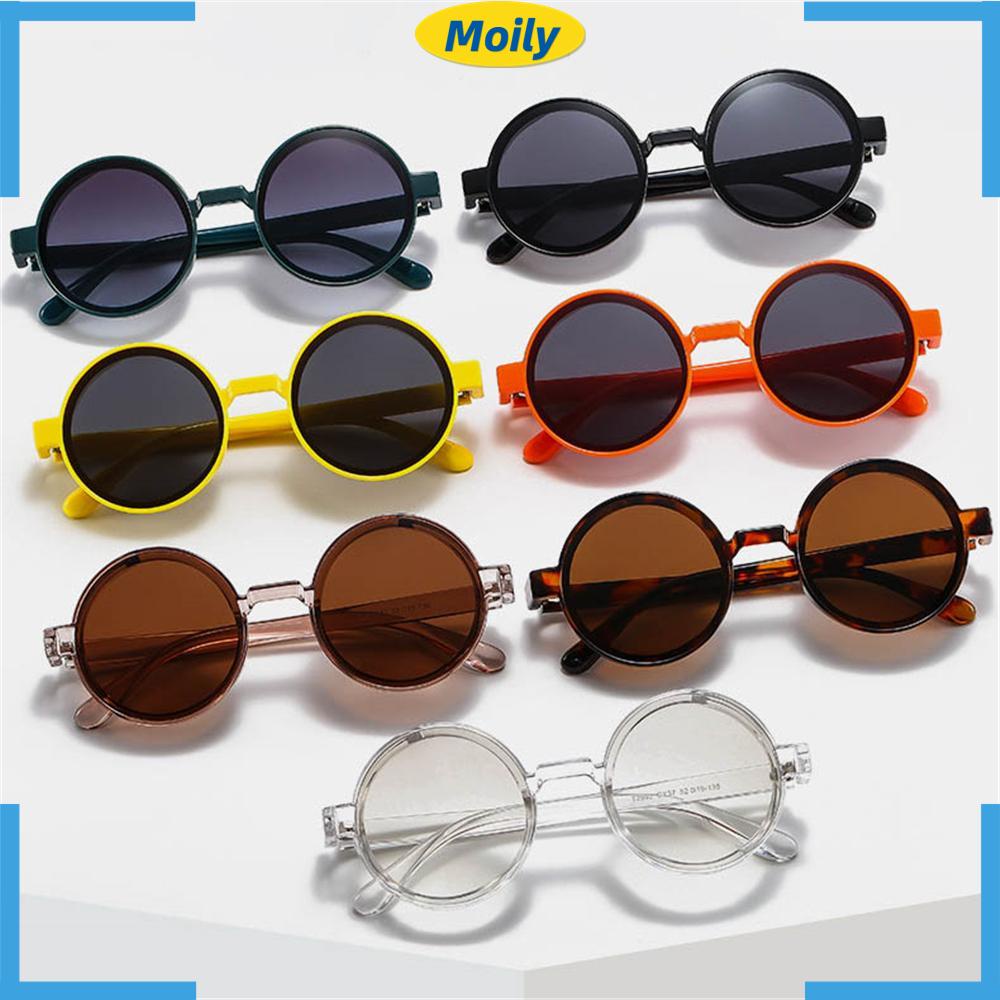 MOILYVN Kính Mát Gọng Tròn Phong Cách Hip Hop Thời Trang