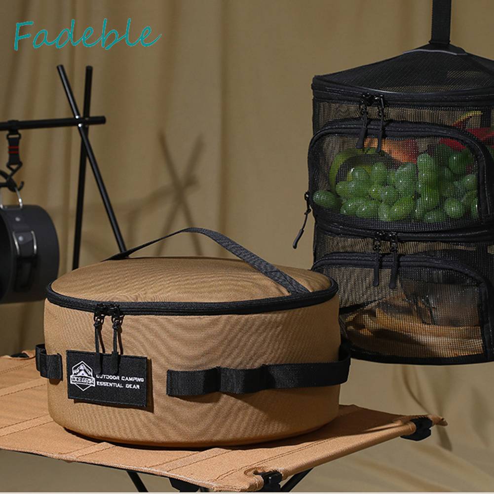 Túi Đựng Dụng Cụ Nấu Ăn Cắm Trại Chống Rơi Vỡ Giá Đỡ