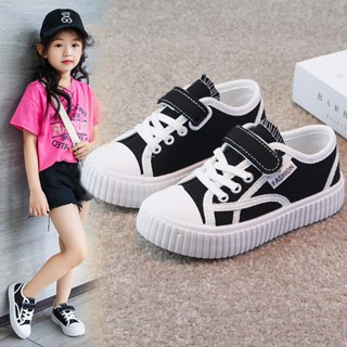 Giày Thể Thao Cho Bé Trai Bé Gái 3-10 Tuổi, Giày Vải Canvas Quai Dán Đế Mềm Êm Chân Chống Trơn Trượt, Giày Bata Cho Bé