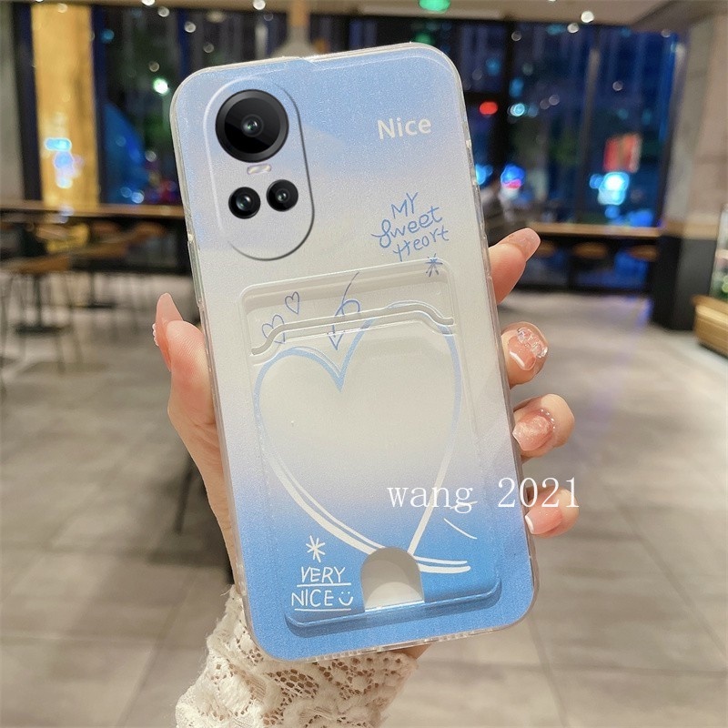 Ốp Điện Thoại TPU Silicon Mềm Có Ngăn Đựng Thẻ Cho OPPO Reno10 Pro + Plus 5G Reno 10 Reno10Pro + OPPO A78 4G 2023