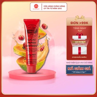 Kem đa năng Lucas Papaw Ointment đu đủ chống nứt nẻ, hăm tã, dị ứng mùa đông của Úc chính hãng - 25g