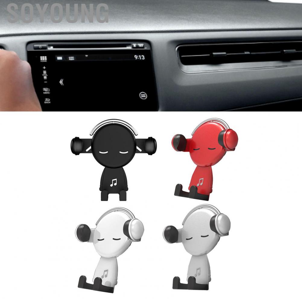 Soyoung Air Vent Phone Holder  Free Rotation Car Mount Accessory for Driving