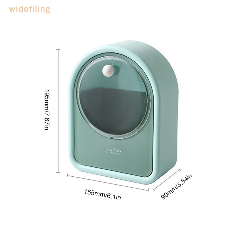 Hộp Đựng Tăm Bông Vệ Sinh Gắn Tường Nắp Lật Tiện Dụng