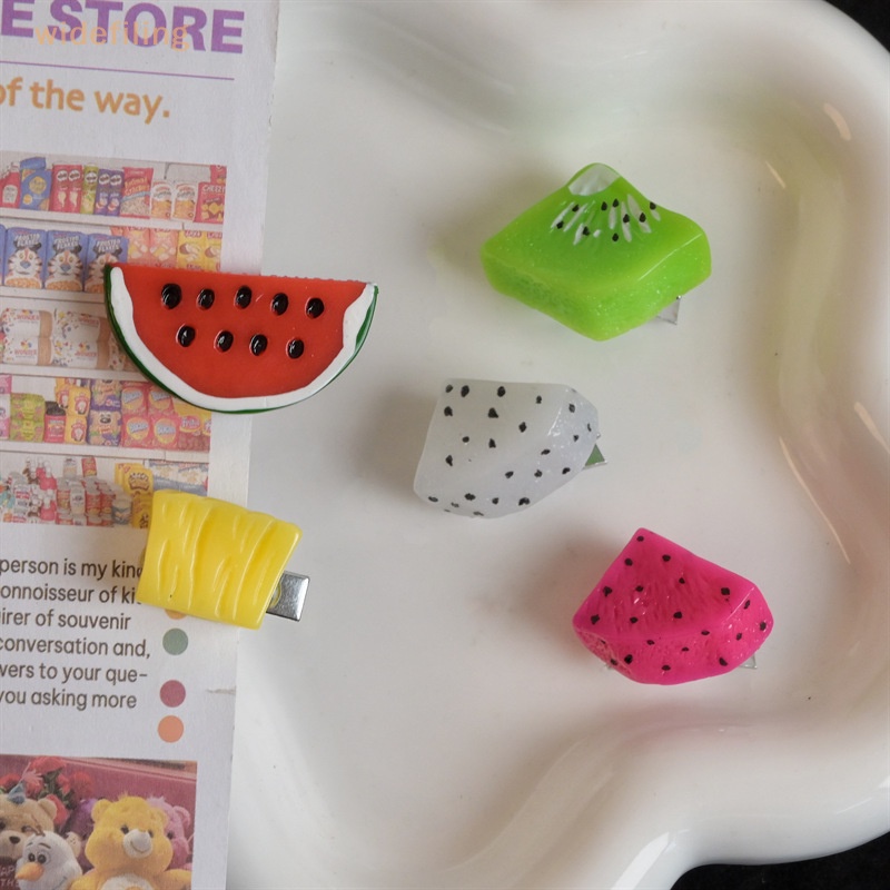 Kẹp Tóc Mái Bản Rộng Hình Trái Cây Dễ Thương Sáng Tạo Cho Nữ