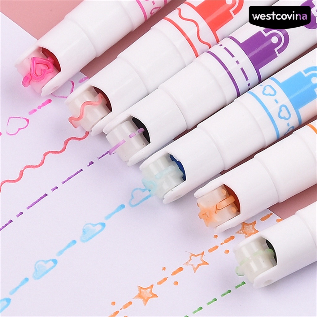 [WSTN]✎Set 6 Bút Kẻ Mắt Nhanh Khô Nhiều Màu Sắc