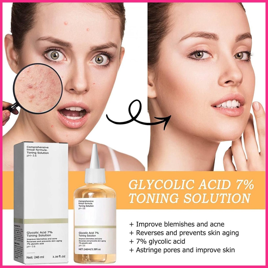 Toner Glycolic Acid Glycolic Acid 7 Tẩy Tế Bào Chết Cho Da Mặt 100ml / 240ml