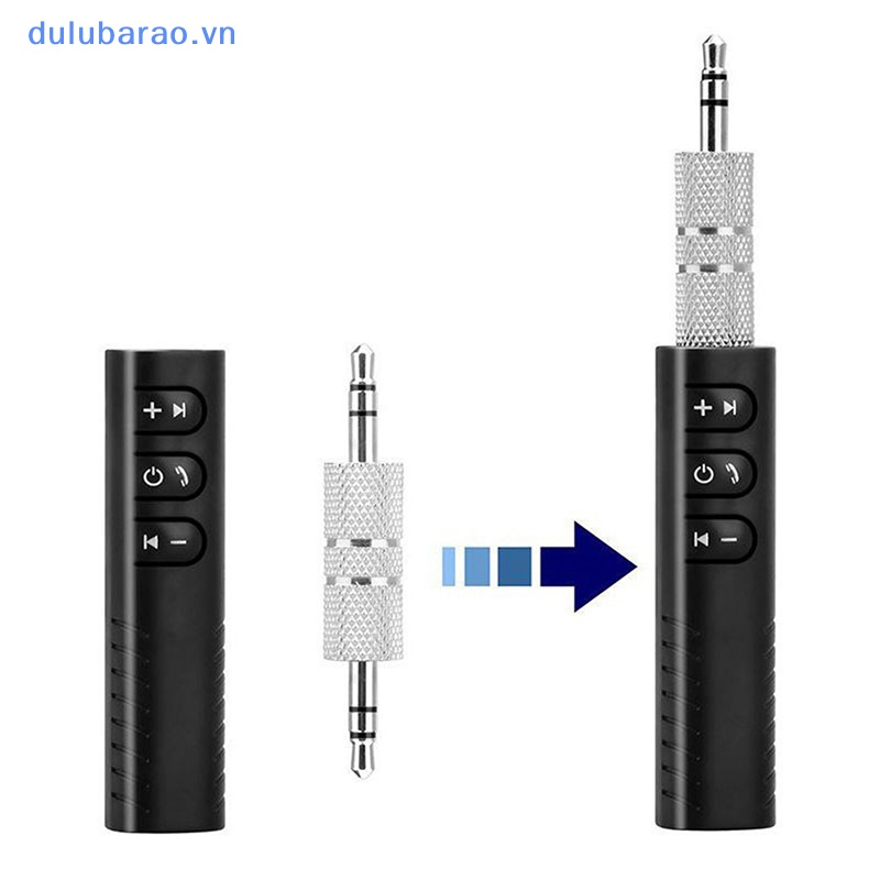 Dul không dây Bluetooth 5.0 Receiver Adapter 3.5 mét jack cho âm nhạc xe hơi âm thanh AUX Ao