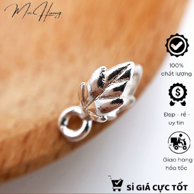Móc kẹp mặt dây chuyền hình chiếc lá - MH612