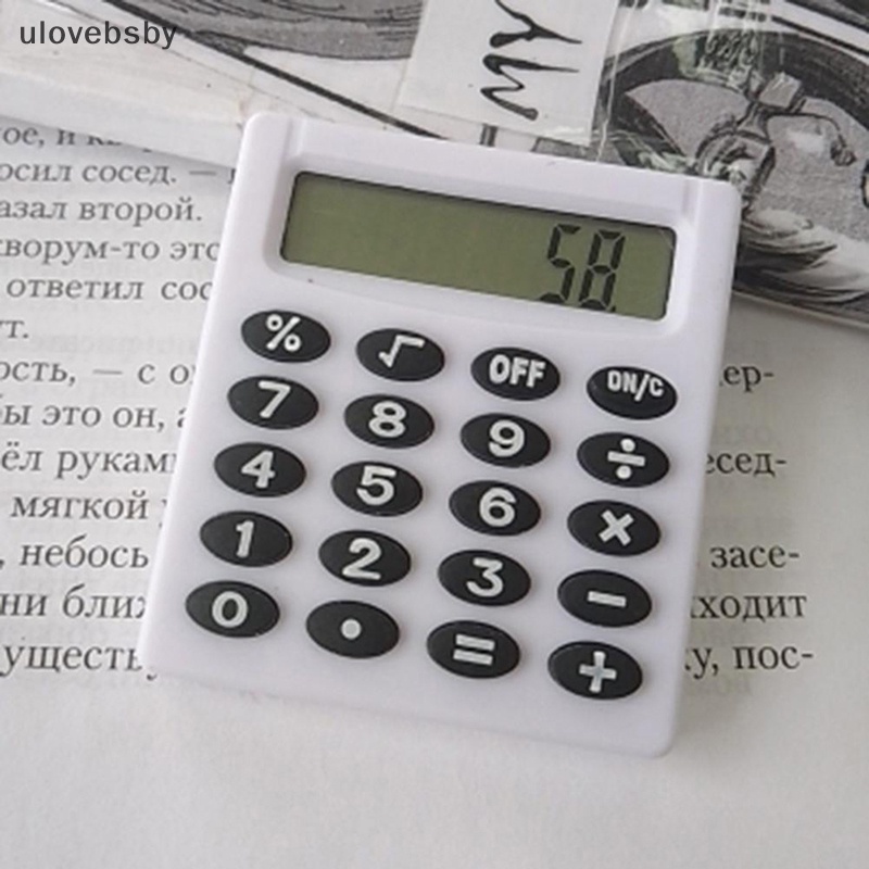 Ulovebsby Máy Tính Điện Tử Mini Hình Vuông Nhiều Màu Đa Năng Bằng Nhựa Cho Văn Phòng Trường Học