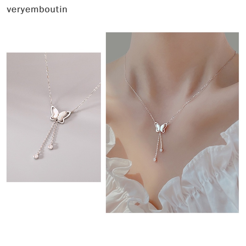 Vòng cổ Mặt Hình Bướm Lấp Lánh Thời Trang Cho Nữ