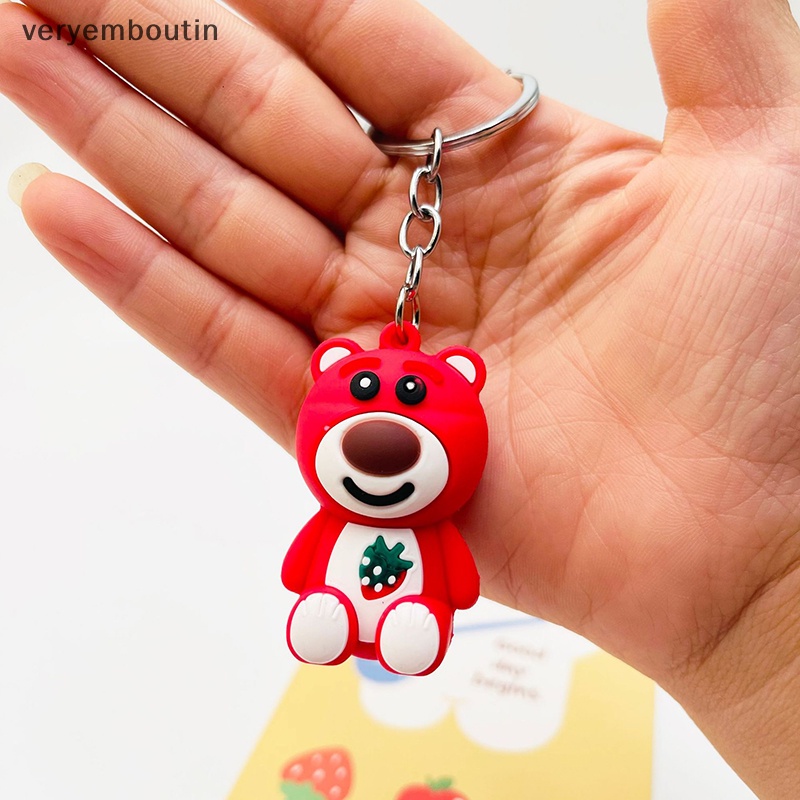 Móc Khóa Hình Gấu 3D Bằng Silicon Dễ Thương