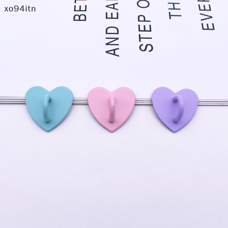 Tn Set 4 Nhẫn Móc Ngón Tay Giữ Điện Thoại Bằng Kim Loại Hình Trái Tim Đáng Yêu