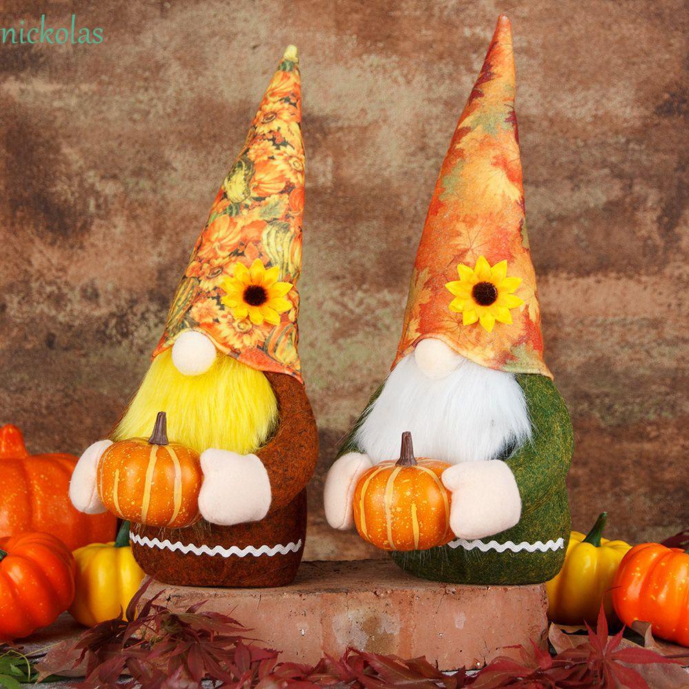 Đồ trang trí Búp Bê Gnome Lá Phong / Bí Ngô Để Bàn Trang Trí Halloween