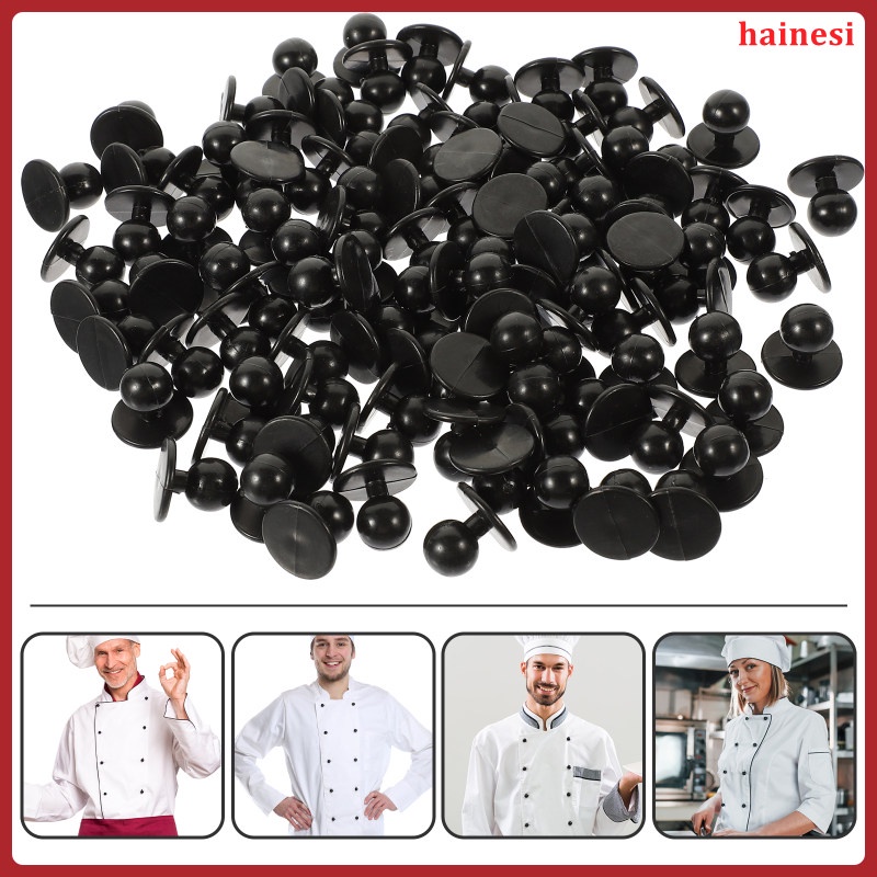 Set 100 Nút Nhựa Mini Đính Ngọc Trai Trang Trí Quần Áo Đầu Bếp