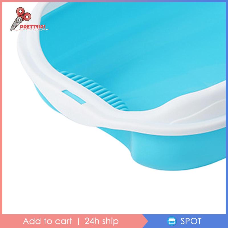 Hộp Vệ Sinh Chống Văng Có Thể Tháo Rời Tiện Dụng Cho Thú Cưng Thỏ / Mèo Cưng