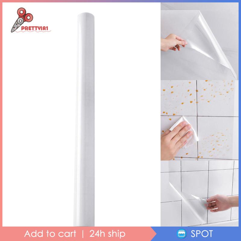 Miếng Dán Tường Trong Suốt Chống Bắn Dầu Chịu Nhiệt Tiện Dụng Cho Nhà Bếp