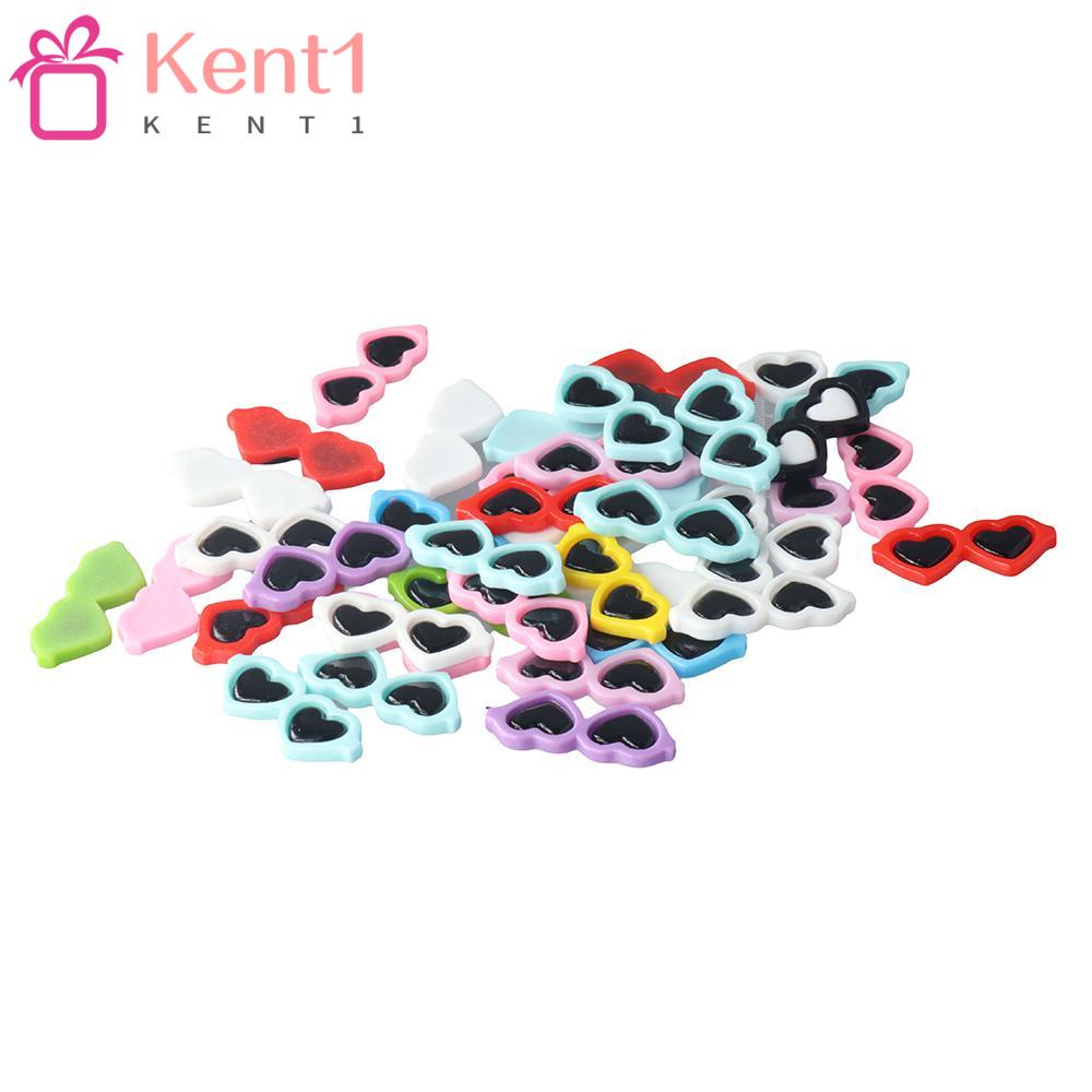 KENT1 Bộ 80 Hạt Nhựa Mini Nhiều Màu Sắc Dùng Trang Trí Điện Thoại