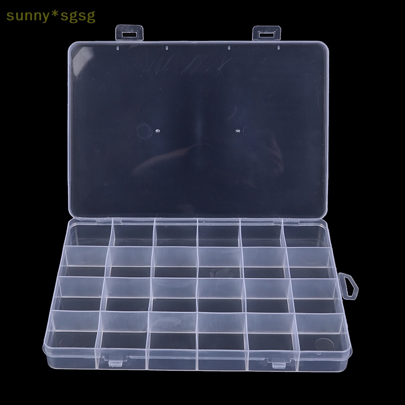 Sunny * SGSG 24 ngăn hộp nhựa trường hợp đồ trang sức hạt lưu trữ container Craft Organizer
Mới