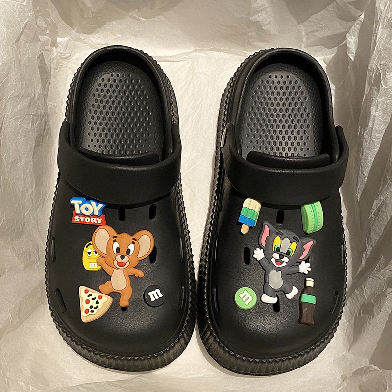 FEIJIANU dép Cross dép sandal nữ giày đi biển đáng yêu thoải mái 27Z23070713