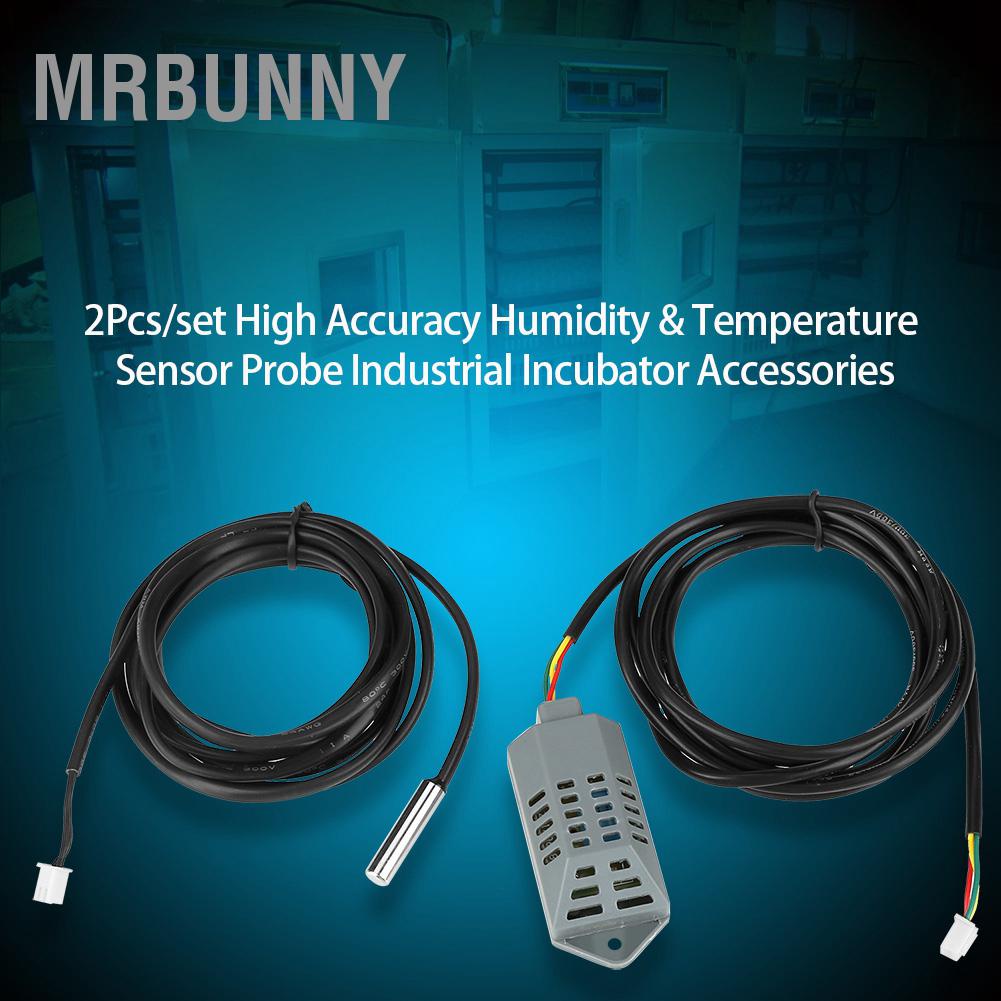 Mrbunny 2 Cái/bộ Độ Chính Xác Cao Đầu Dò Cảm Biến Ẩm & Nhiệt Máy Ấp Công Nghiệp Phụ Kiện