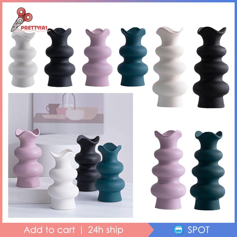 Lọ Hoa Bằng Gốm Nghệ Thuật Màu Sắc Đơn Giản Phong Cách Boho Dành Cho Trang Trí Văn Phòng / Phòng Ngủ / Tiệc Tùng