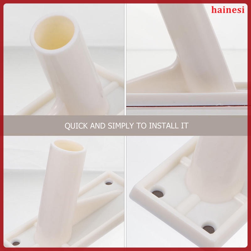 Bộ 3 Giá Đỡ Gắn Tường Hình Lá Cờ Màu Đỏ Bằng Kim Loại