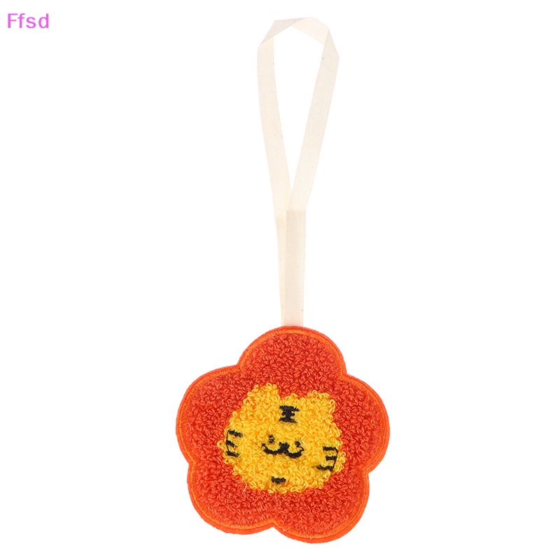 {Ffsd} Móc Khóa Thêu Hình Gấu Nhỏ Dễ Thương Tinh Tế Thời Trang Kèm Thẻ Tên Trang Trí Túi Xách * Bán Chạy