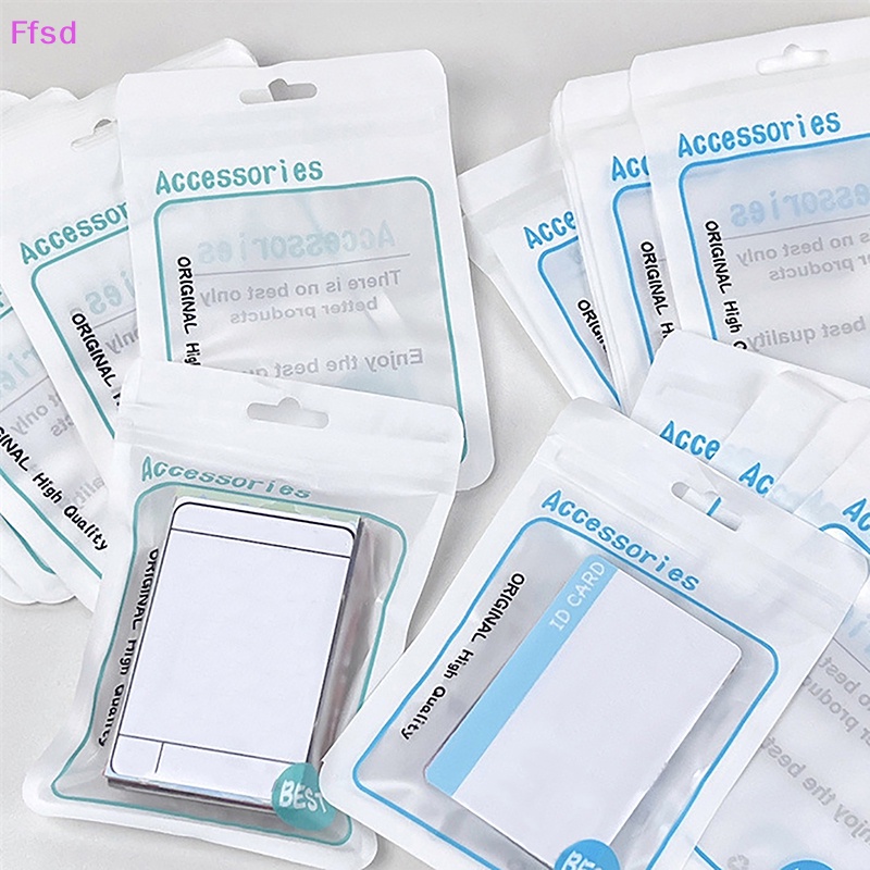 Set 10 Túi Đựng Thẻ Ảnh Có Khóa Kéo In Hình Thần Tượng Phong Cách Hàn Quốc