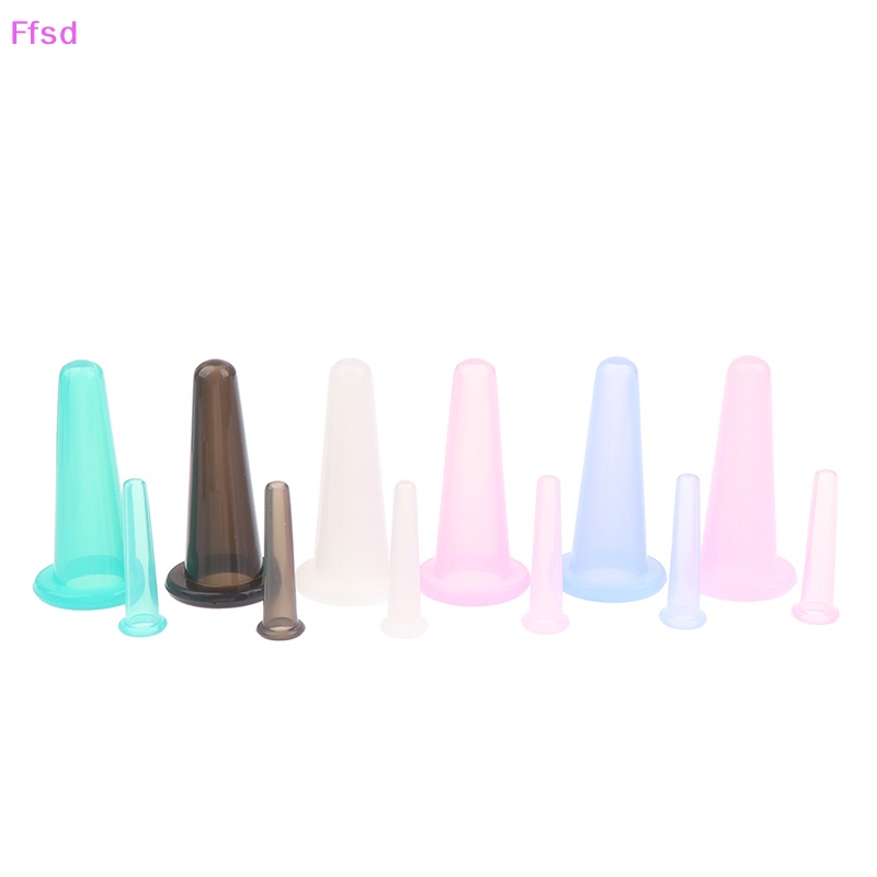 1 Bộ Cốc Giác Hơi Mát Xa Chân Không Bằng Silicon Chống Nếp Nhăn