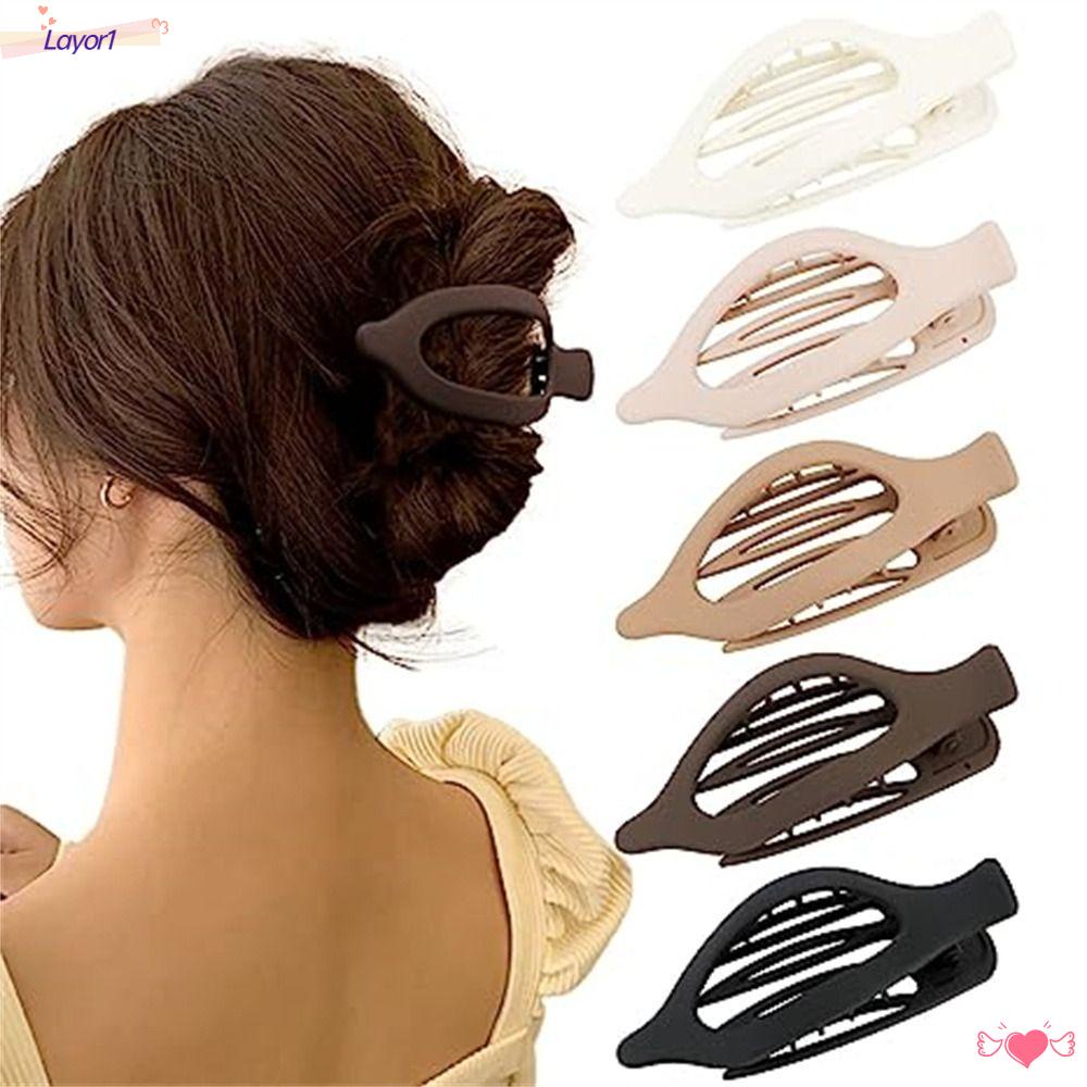 LAYOR1 Kẹp Tóc Mỏ Vịt Bằng Nhựa Thời Trang Dành Cho Nữ
