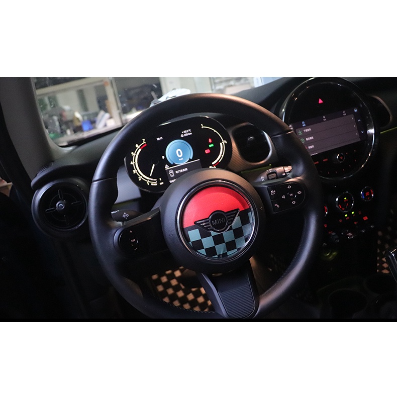 MINI COOPER steering wheel sticker COUNTRYMAN CABRIO Paceman JCW CLUBMAN F54 F55 F56 F57 F60 handlebar center standard painted three-dimensional sticker