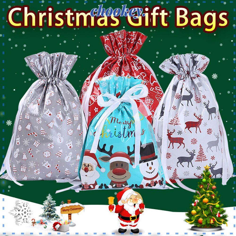 CHOOKEY Set 5 Túi Rút Đựng Kẹo Giáng Sinh