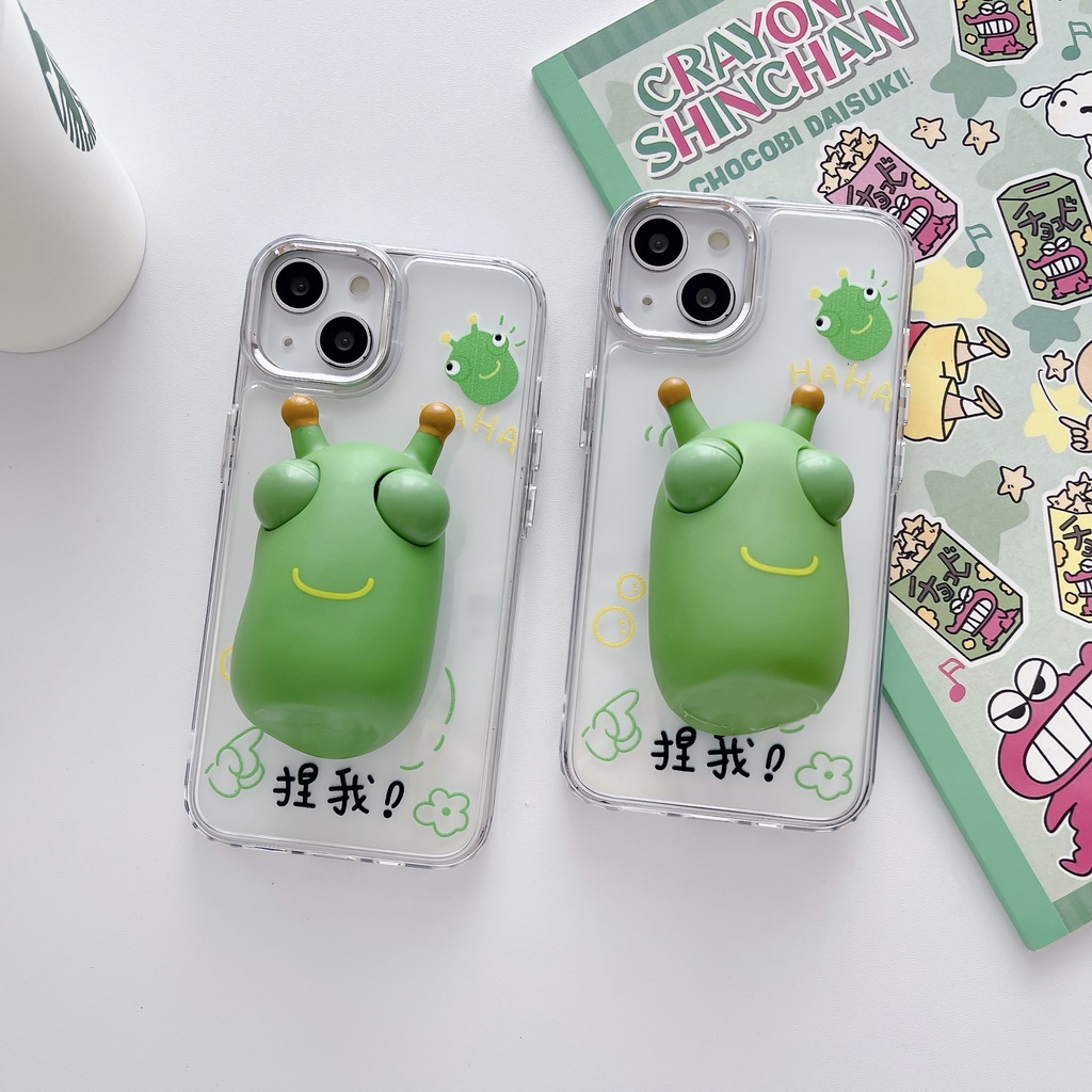 Ốp Điện Thoại Silicon Dẻo Hình Chú Ếch Mắt To Dễ Thương Cho iPhone 14ProMax X XR XS 11 12 13 14 Pro Max 6 6S 7 8 Plus SE