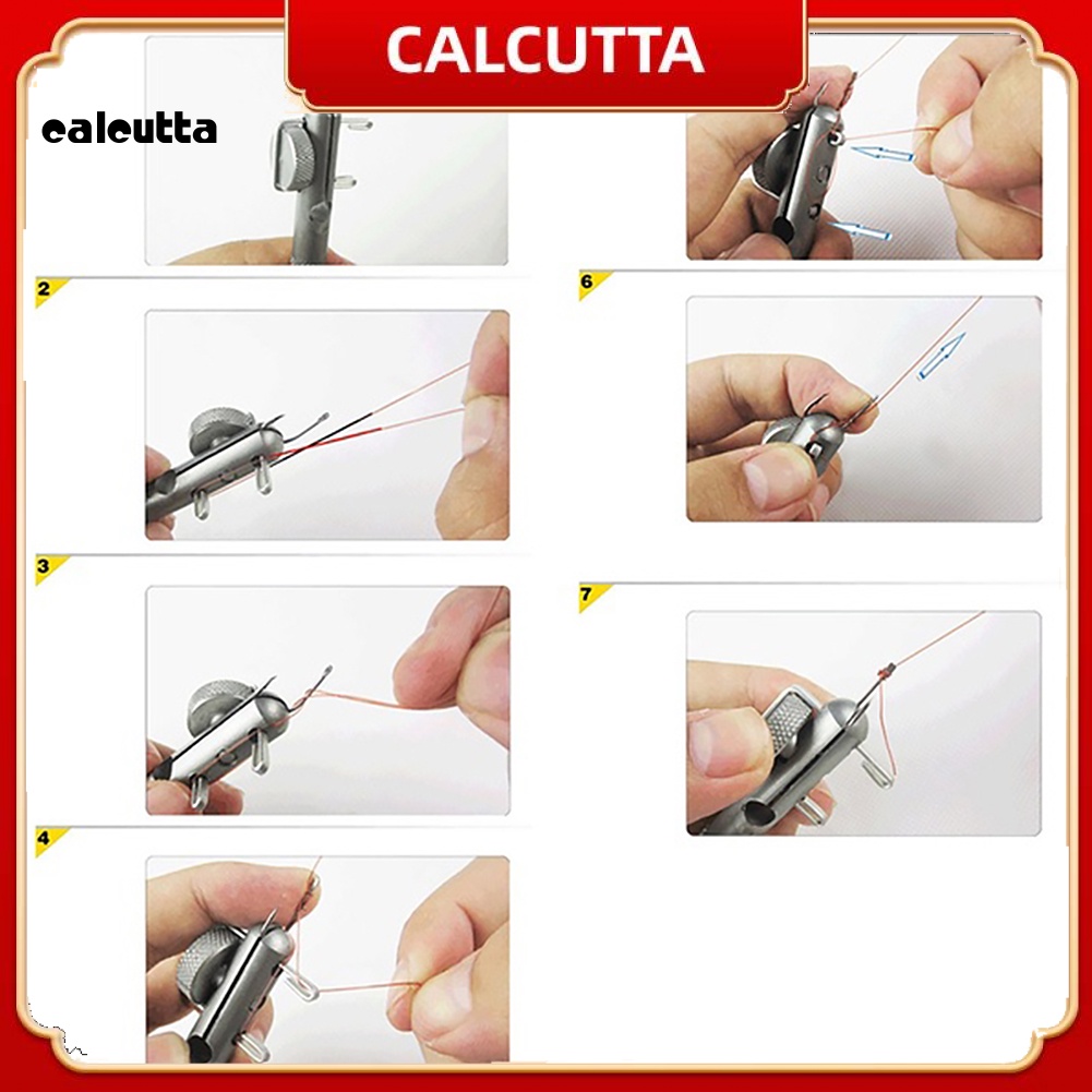 Dụng Cụ Thắt Nút Dây Câu Cá Hai Đầu Bằng Hợp Kim Nhôm