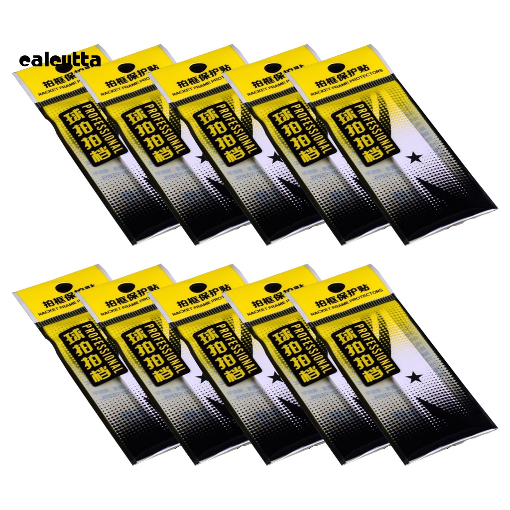 Bộ 10 Miếng Dán Bảo Vệ Đầu Vợt Bằng Da Giả Chống Mòn Có Thể Tái Sử Dụng