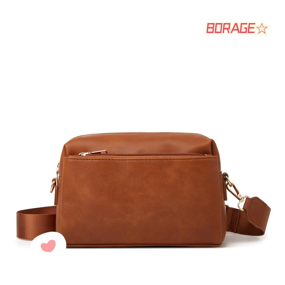 BORAG Túi Da Đeo Vai Màu Trơn Thời Trang 2023