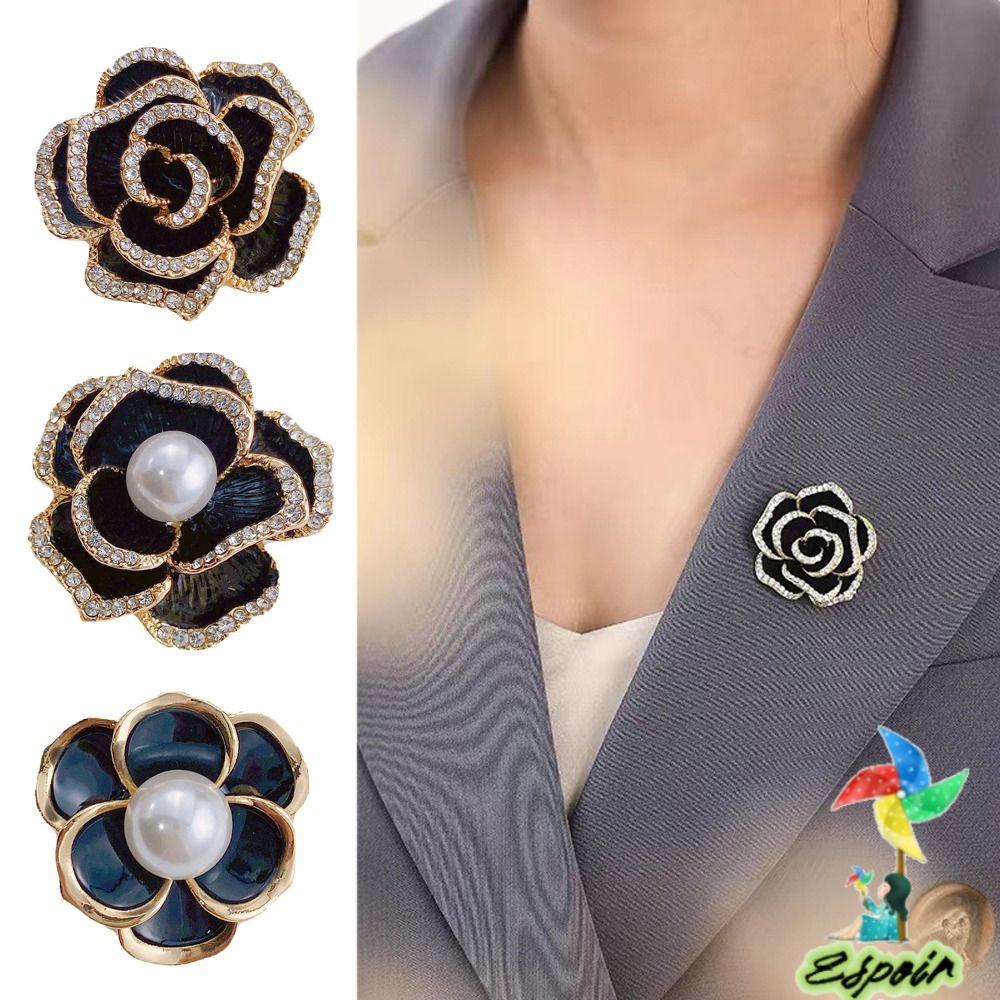 ESPO Trâm Cài Áo Hình Hoa Trà Đa Năng Thiết Kế Mới Thanh Lịch