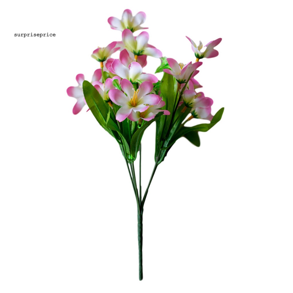 1 Nhánh 18 Hoa Lily Giả Bằng Lụa Dùng Trang Trí